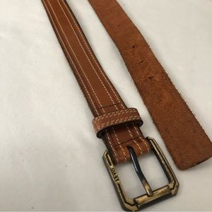VTG Men’s LEVIS Sz 32 British Tan Leather Belt